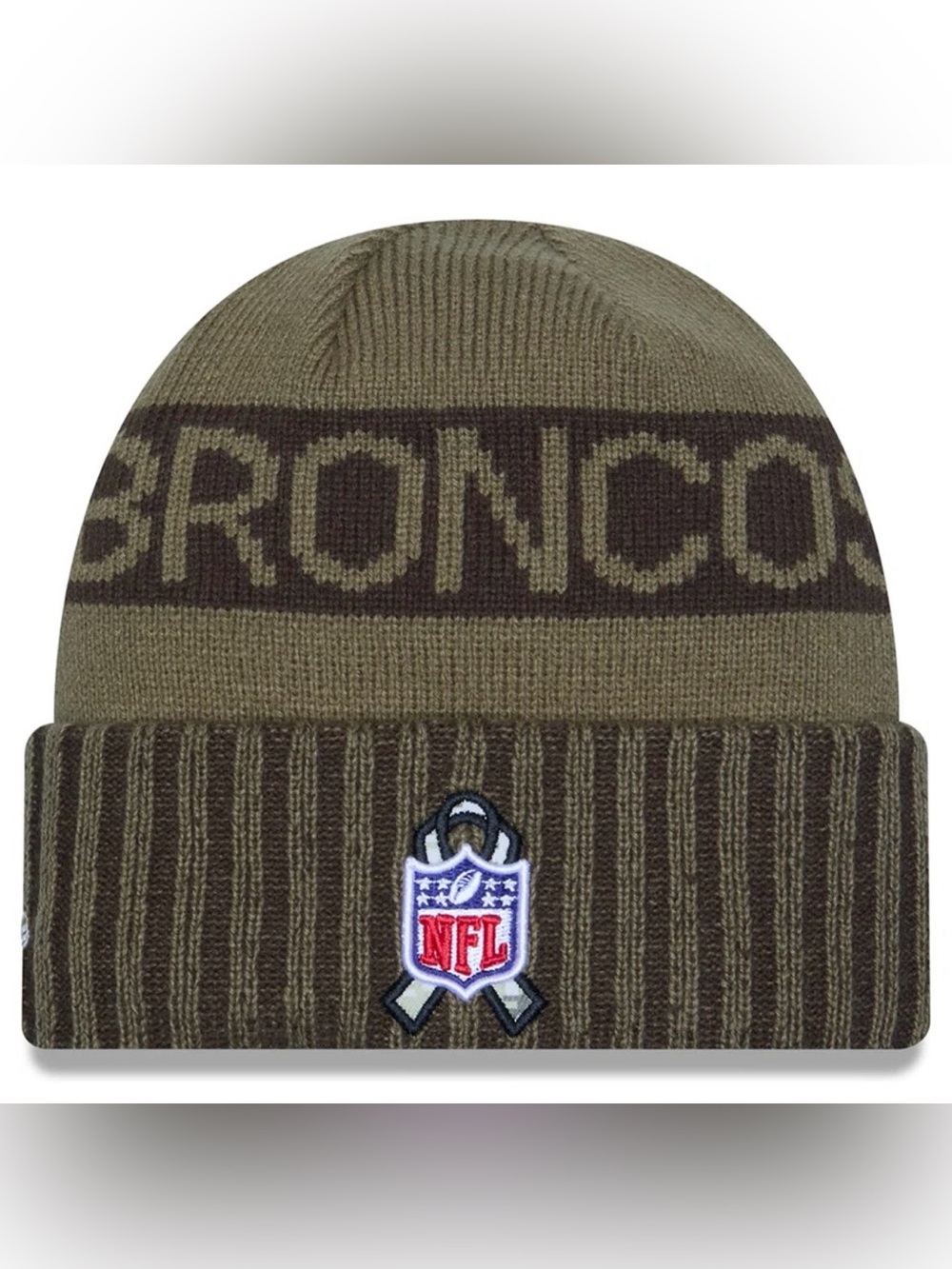 NFL Denver Broncos New Era Dark Green Salute to Service Cuffed Knit Beanie
